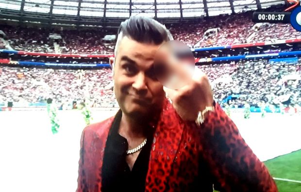Jari Tengah Robbie Williams Warnai Pesta Pembukaan Piala Dunia 2018