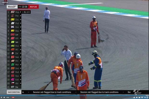 Dovizioso Tercepat, Lorenzo Kecelakaan Hebat di FP2