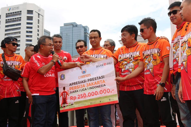Bank DKI Gelontorkan Dana untuk Persija Jakarta Rp250 Juta