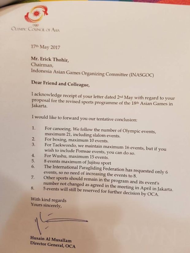 Cabor Taekwondo Ancam Mundur dari Asian Games 2018