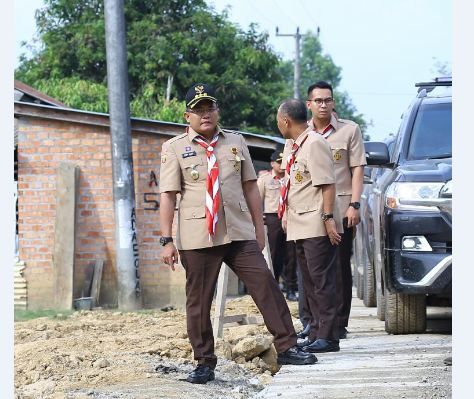 Dodi Reza Alex Tinjau Lokasi Proyek Infrastruktur di Batanghari Leko