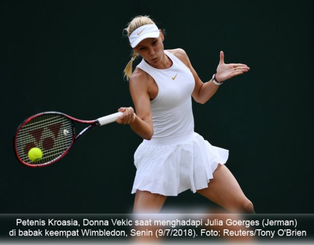 Petenis Cantik Kroasia Dukung Negaranya Juara di Piala Dunia 2018