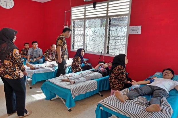Warga Linggau Antusias Ikuti Donor Darah dan Cek Kesehatan Gratis