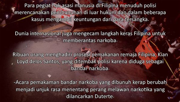 Rekam Jejak Presiden Duterte Berangus Bandar Narkoba