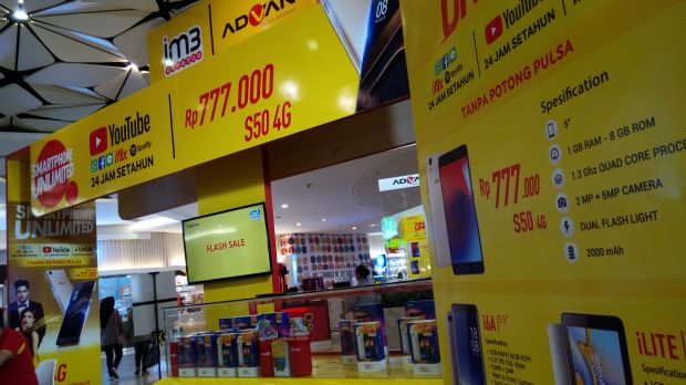 Advan-Indosat Ooredoo Road Show Bareng Jualan Ponsel 4G Murah