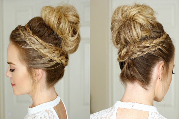 Tampil Sempurna dengan Tatanan Rambut High Bun Saat Natal