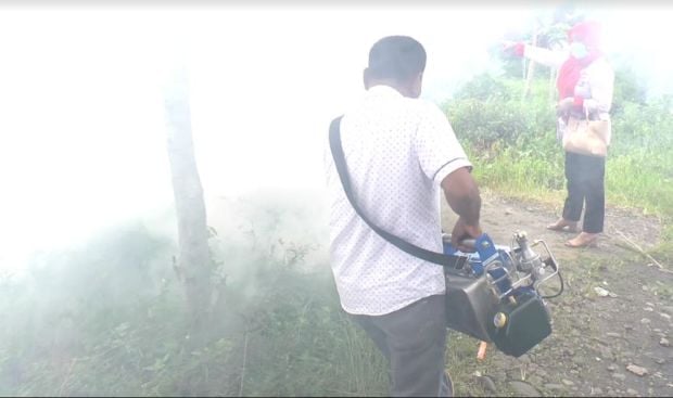 Warga Agam Terjangkit DBD, Perindo Langsung Lakukan Fogging
