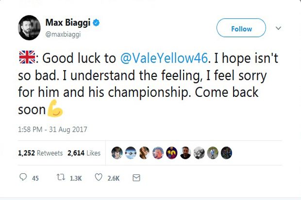 Biaggi hingga Napoli Kasih Dukungan buat Rossi