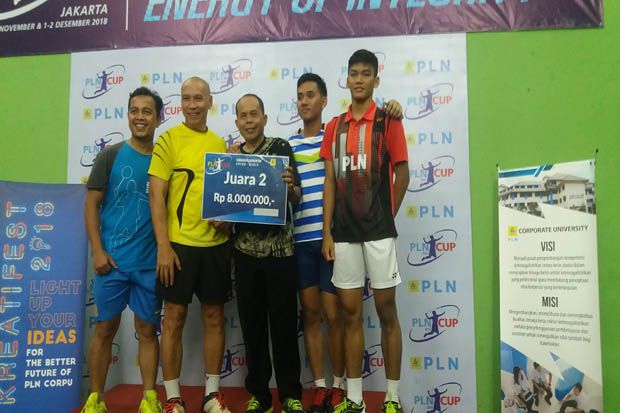 Kalahkah TVRI, NET TV Juara Turnamen Badminton Antarmedia PLN Cup 2018