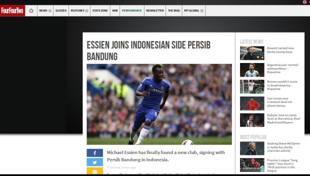 Media Massa Dunia Sorot Bergabungnya Michael Essien ke Persib