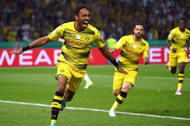 Aubameyang Pimpin Dortmund ke Puncak Juara DFB Pokal
