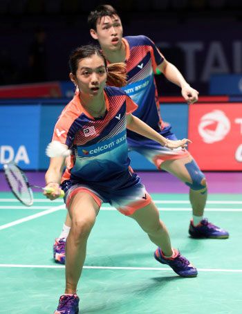 Ganda campuran Malaysia Tan Kian Meng dan Lai Pei Jing saat melawan Jerman di Piala Sudirman 2017. (Foto-bwf)