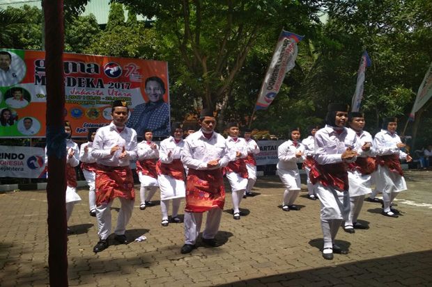 Pelajar dan Warga Antusias Ikut Gema Merdeka Partai Perindo Jakarta Utara