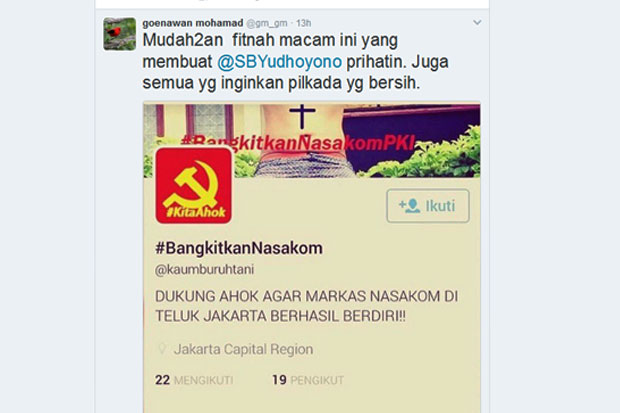Effusion in Twitter, SBY Requested to Remember Obor Rakyat Tabloid