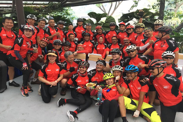 Seru! Klub Apache Ajak Mantan Menteri, Kepala Daerah, dan Pebisnis Gowes di BSD City