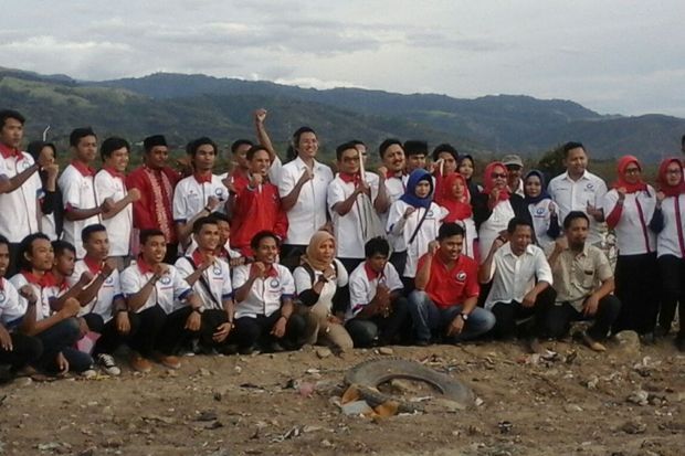 Pengurus DPW Garda Rajawali Perindo Sulteng Dilantik di TPA Sampah