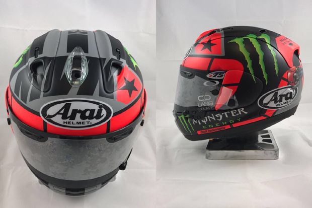Penampakan Helm Baru Maverick Vinales