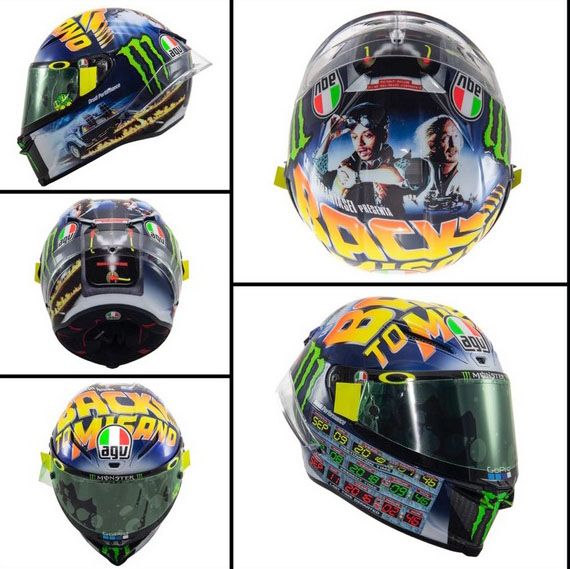 Rossi Pamer Helm Spesial di Misano