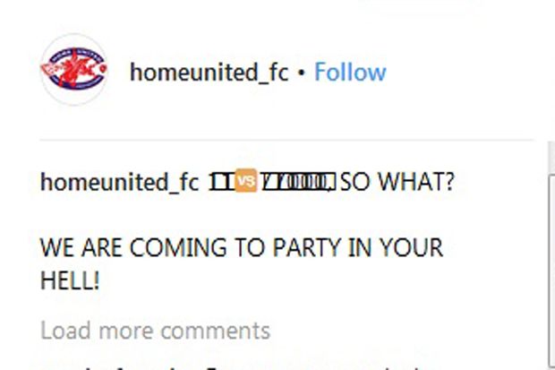 Akun Instagram Home United Diserbu Netizen
