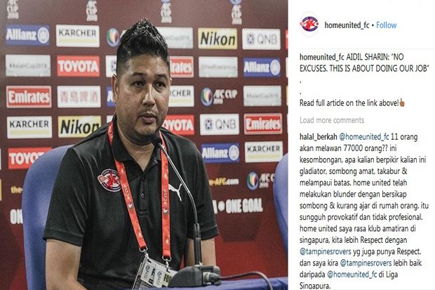 Akun Instagram Home United Diserbu Netizen