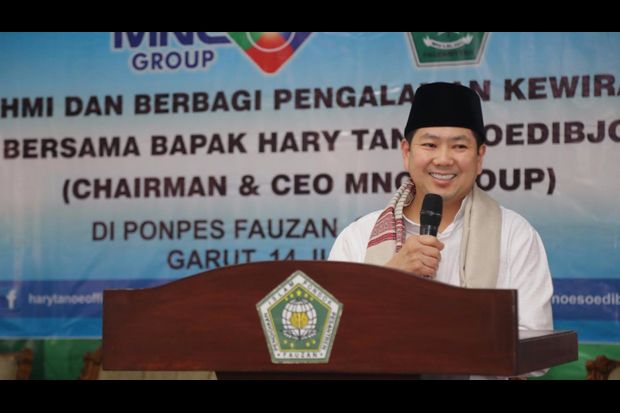 Kunjungi Ponpes Fauzan Garut, Ini Pesan HT untuk Santri