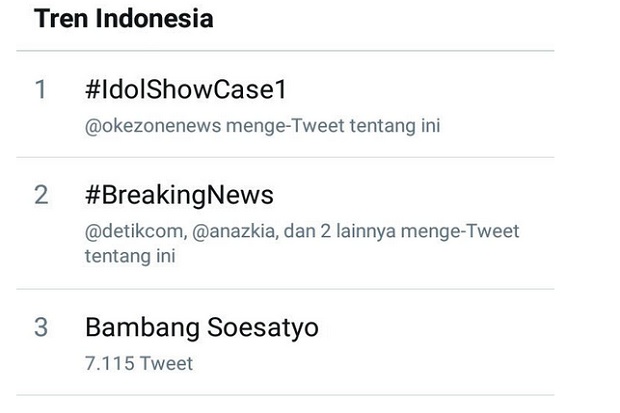 Babak Showcase 1 Indonesian Idol Rajai Twitter
