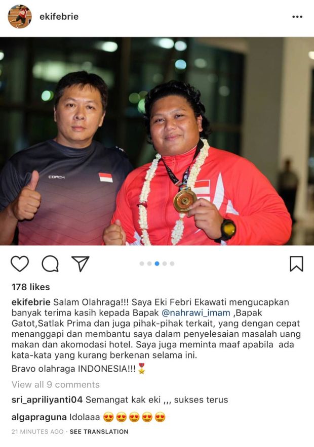 Tunggakan Akomodasi Dibayar, Eki Febri Curhat di Medsos
