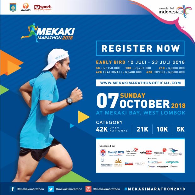 Mekaki Marathon 2018, Momen Kenalkan Keindahan Wisata Lombok Barat