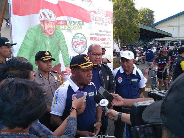 Usung Pesan Persaudaraan Sepeda Nusantara di Jayapura Diikuti Atlet PON Papua