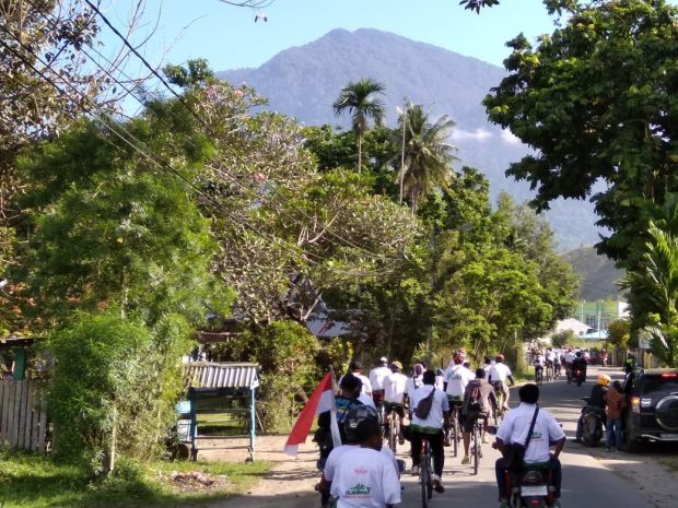 Usung Pesan Persaudaraan Sepeda Nusantara di Jayapura Diikuti Atlet PON Papua