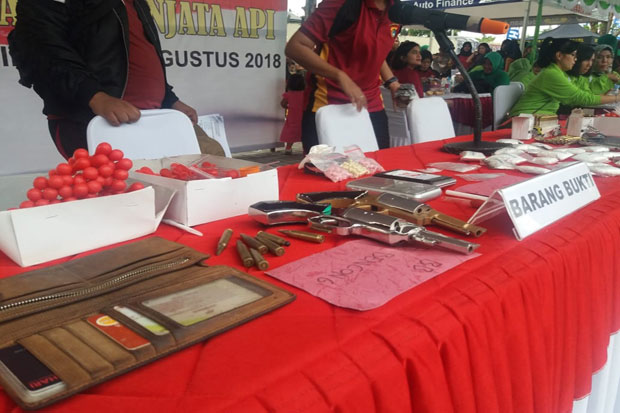 Polisi Ungkap Kasus Narkoba Terbesar dan Senpi Ilegal di Babel