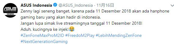 Selubung Ponsel Gaming ZenFone Max Pro M2 Dibuka Resmi di Indonesia