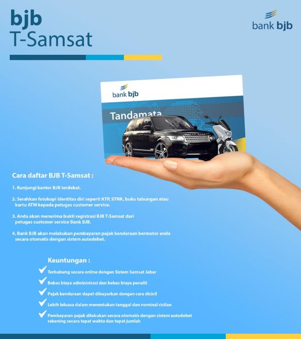 Bjb T-Samsat, Cara Mudah Bayar Pajak Motor