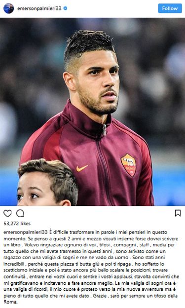 Jadi Pemain Chelsea, Emerson Tetap Dukung Roma