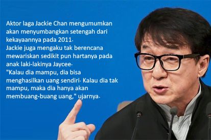 10 Konglomerat yang Tidak Wariskan Harta untuk Anaknya