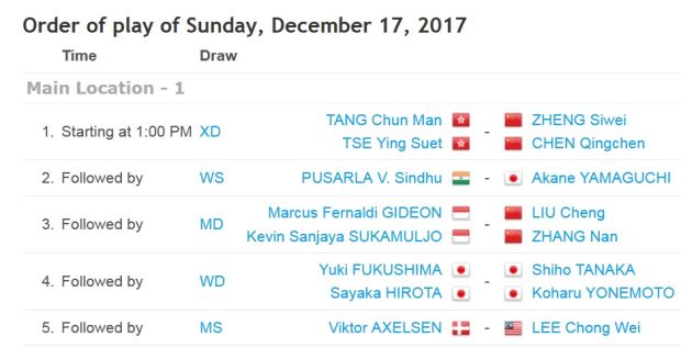 Jadwal Pertandingan Kevin/Marcus di Final Dubai Super Series Final 2017