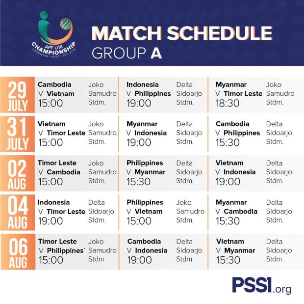 Ini Jadwal Lengkap Pertandingan Timnas Indonesia U-16 di Piala AFF U-16 2018