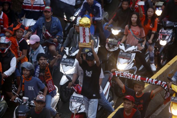 Jakmania Tumpah Ruah di Pesta Persija