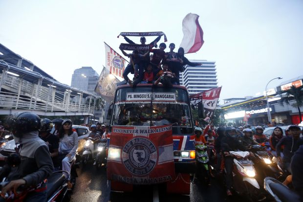 Jakmania Tumpah Ruah di Pesta Persija
