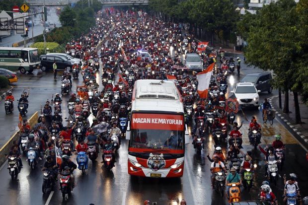 Jakmania Tumpah Ruah di Pesta Persija