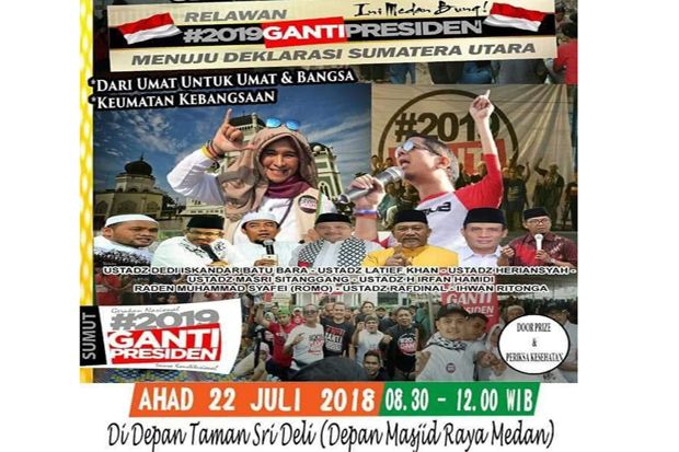 Dua Kelompok Pro dan Anti Jokowi Deklarasi di Medan, Polrestabes Siagakan Pengamanan