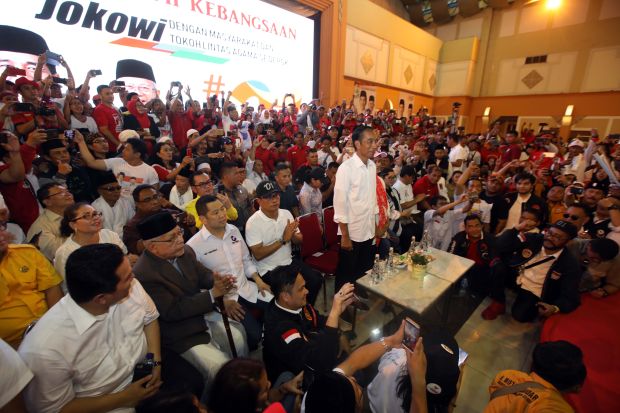 Didampingi HT, Jokowi Targetkan Raup 55% Suara di Depok