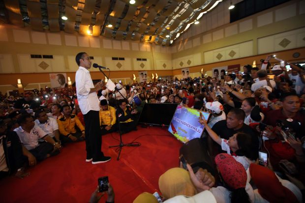 Didampingi HT, Jokowi Targetkan Raup 55% Suara di Depok