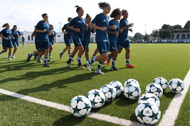Begini Latihan Perdana Tim Sepak Bola Wanita Juventus