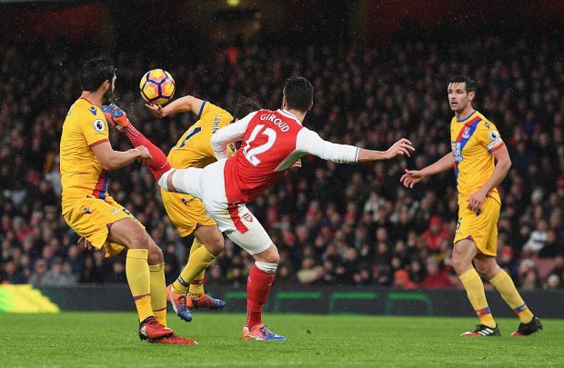 Gol Kalajengking Antar Giroud Sabet Puskas Awards 2017