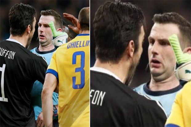 Drama Kartu Merah dan Wajah Ketakutan Wasit Dibentak Buffon