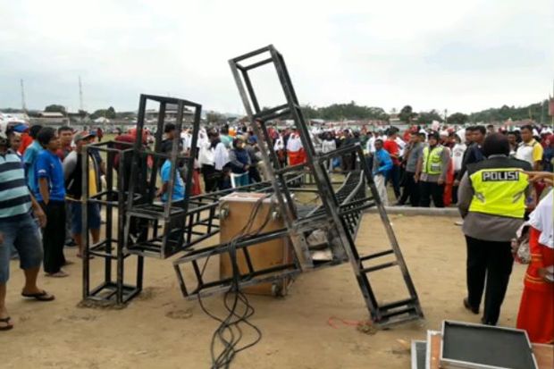 Tiang Audio Timpa Peserta Kemah Nasional, 1 Tewas 4 Luka-luka