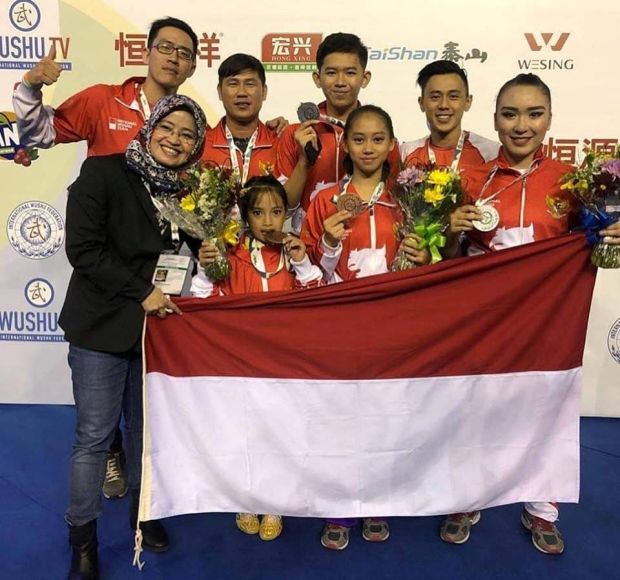 Jevon Kuswoyo Sabet Medali Emas di Kejuaraan Wushu Junior