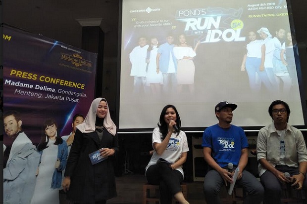 Okezone Gelar Run With Idol, Marion hingga Abdul Ikut Lari