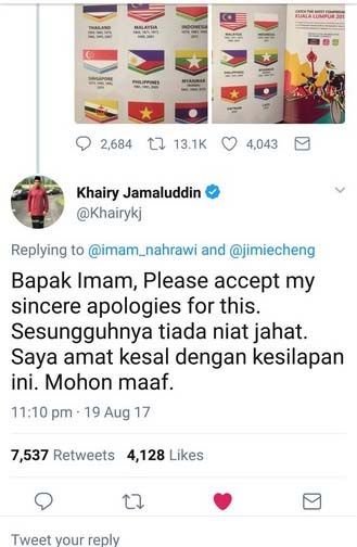 Indonesia Bakal Ambil Sikap, Menpora Malaysia Minta Maaf